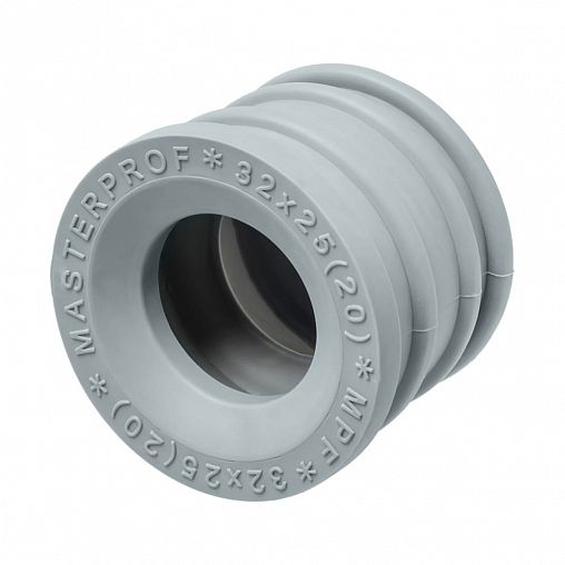 Манжета для канализации MPF, ТЭП, d 32 x 25 мм, серая фото