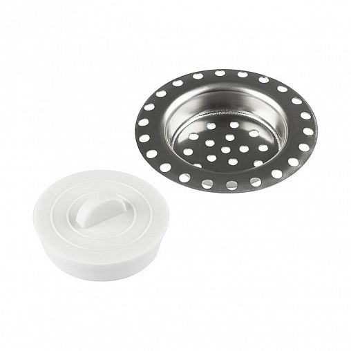 Ситечко для раковины Рыжий кот SS-04, с пробкой, d 6,2 см фото