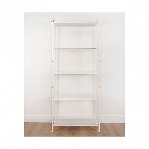 Стеллаж ЗМИ Валенсия 25, 5 полок, 65,5 x 30 x 155,5 см, белый фото