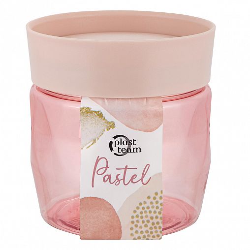 Банка для сыпучих продуктов Plast Team Pastel, 0,5 л фото