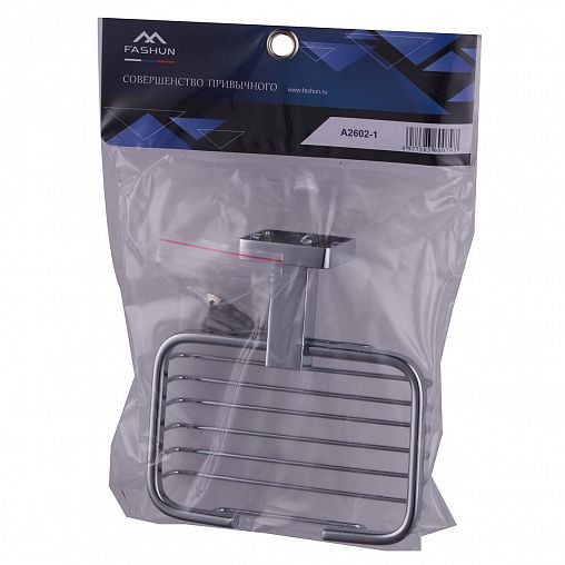 Мыльница настенная Fashun A2602-1, хром фото