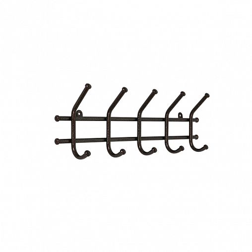 Вешалка настенная ЗМИ Норма 5, 5 крючков, 48 x 8 x 16,5 см, медный антик фото