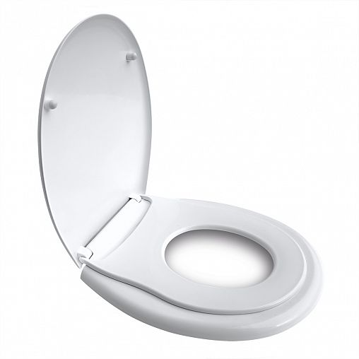 Сиденье для унитаза Orio КС-01, с детской вставкой, белое фото