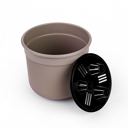 Горшок для цветов Альтернатива Сканди, 2 л, какао фото Горшок для цветов Альтернатива Сканди, 2 л, какао фото