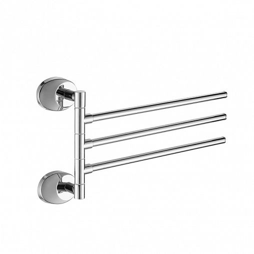 Полотенцедержатель поворотный Fashun A1613, тройной, хром фото