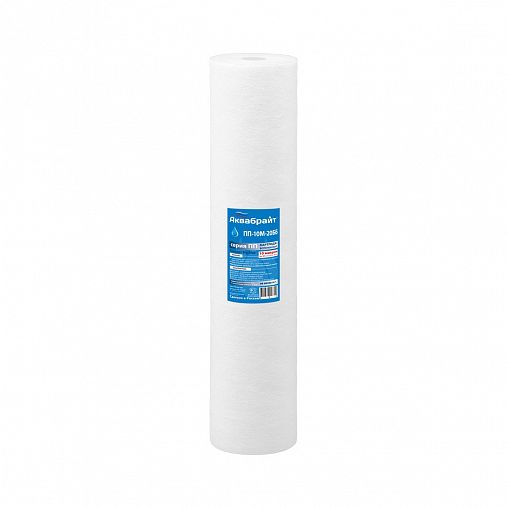 Картридж для механической очистки из вспененного полипропилена Аквабрайт ПП-10М-20ББ, 20 Big Blue фото