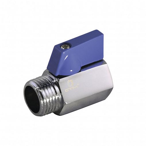 Кран шаровой для труб СТМ Мини, внутренняя-наружная резьба, 1/2", флажок фото