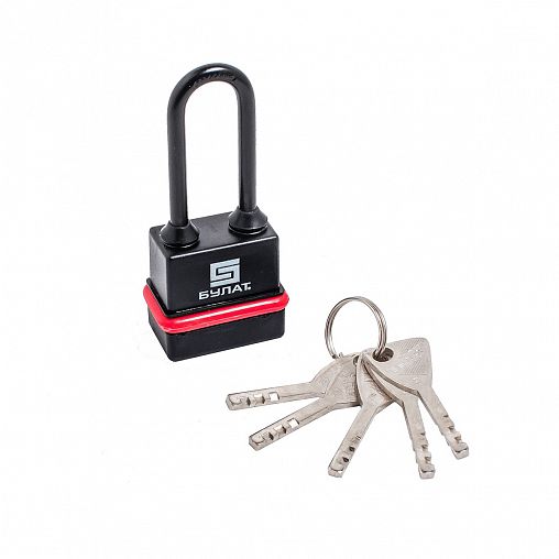 Замок навесной всепогодный Булат ВС 3-Н45-01, d 6 мм, 5 ключей фото