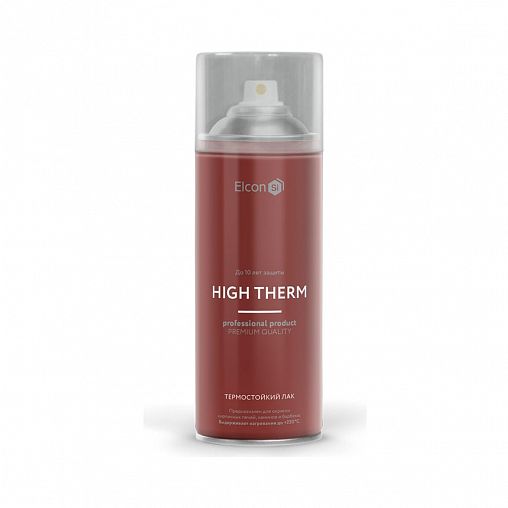 Аэрозольный термостойкий лак Elcon High Therm, 520 мл фото