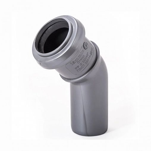 Отвод канализационный Lammin, 32 x 45° фото