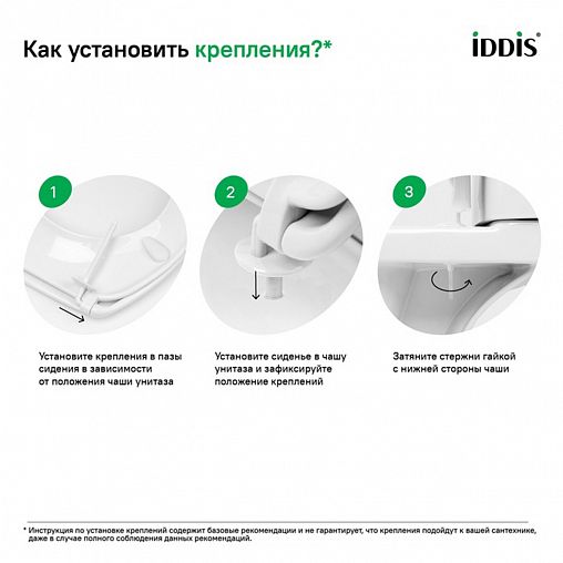 Комплект крепления для сиденья унитаза IDDIS 937EC200SK фото