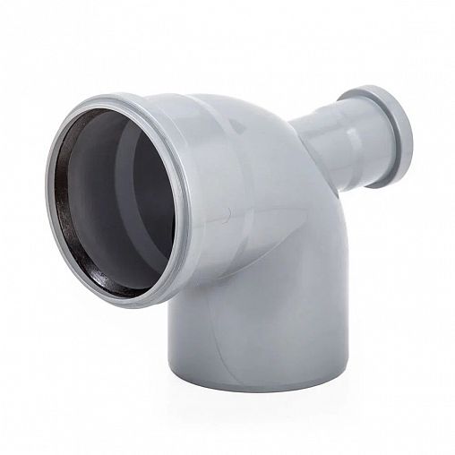 Отвод канализационный Lammin, с тыльным выходом 50 мм, 110 x 87,5° фото