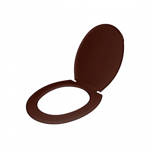 Сиденье для унитаза Инкоэр Стандарт Н, 358 x 300 мм, коричневое фото