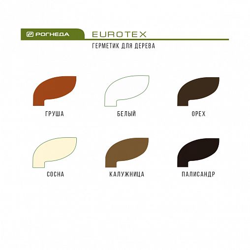 Акриловый шовный герметик для дерева Eurotex, 0,6 л, сосна фото
