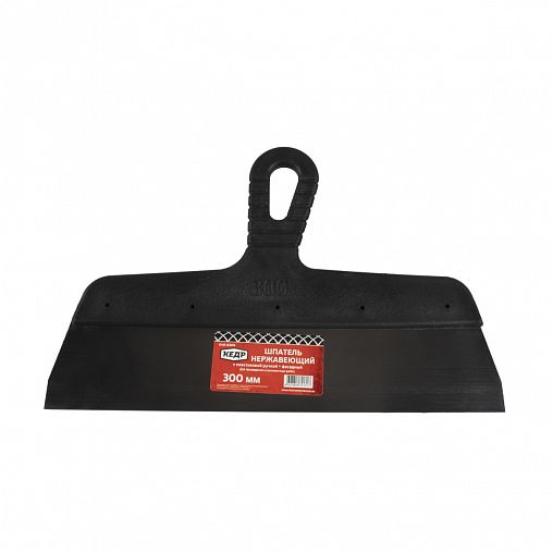 Шпатель фасадный Кедр, нержавеющая сталь, пластиковая ручка, 300 мм фото