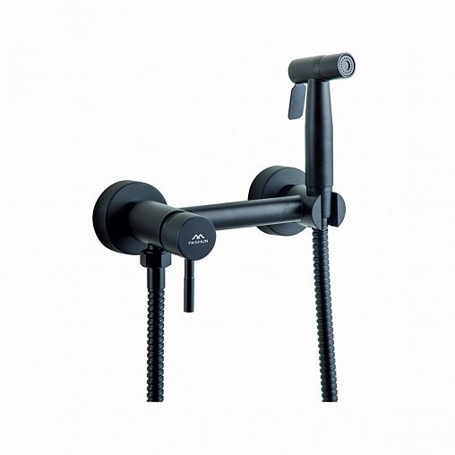 Гигиенический душ со смесителем Fashun A57503-7, черный фото