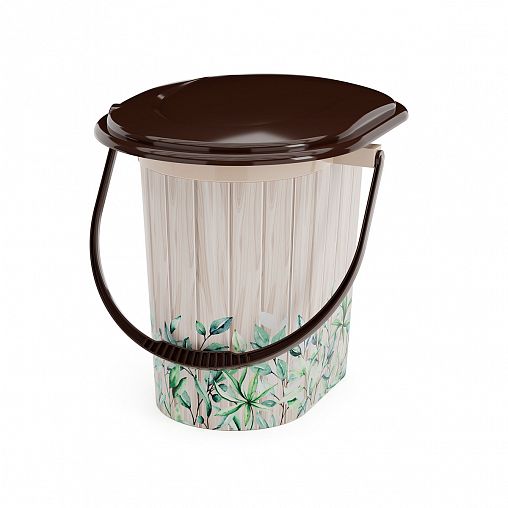 Ведро-туалет Альтернатива, 17 л, летний день фото