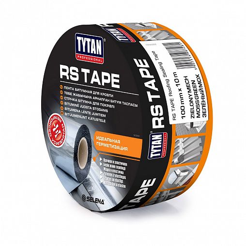 Лента кровельная битумная Tytan Professional, 10 см x 10 м, зеленый мох фото