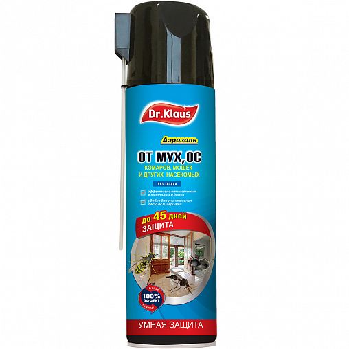 Средство от мух, ос и других насекомых Dr. Klaus, аэрозоль, 600 мл фото