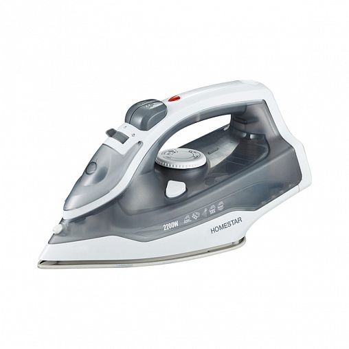 Утюг Homestar HS-4011, 2200 Вт, подошва из нержавеющей стали, серый фото
