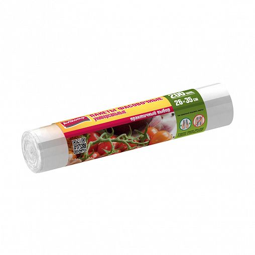 Пакеты фасовочные Avikomp Praktisch, 6 мкм, 26 x 35 см, рулон 200 шт, прозрачные фото