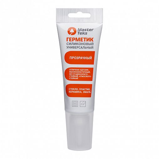 Силиконовый герметик MasterTeks Profimaster, 40 мл, прозрачный фото