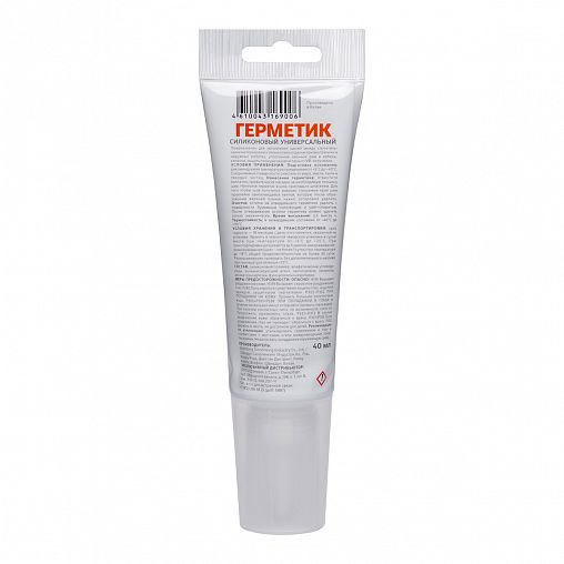 Силиконовый герметик MasterTeks Profimaster, 40 мл, прозрачный фото