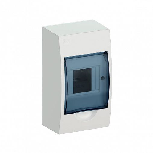 Щиток распределительный навесной IEK Krepta 3 ЩРН-П-4, 4 модуля, IP41, пластиковый, белый фото