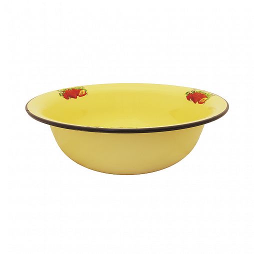 Таз эмалированный СтальЭмаль, 12 л, с декором фото