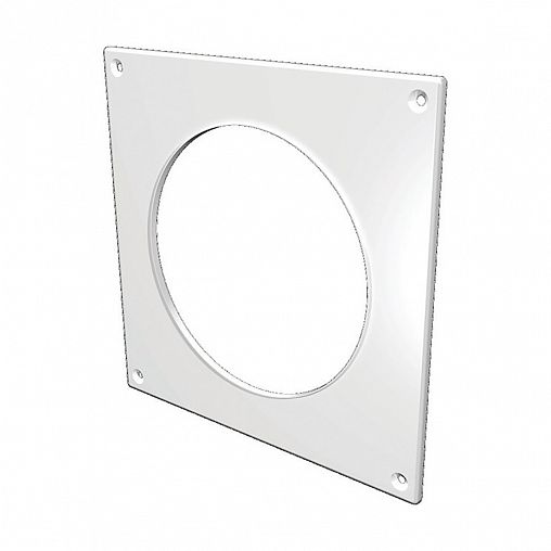 Накладка торцевая Era 10НКП, для воздуховода D 100 мм, пластик, 150 x 150 мм фото