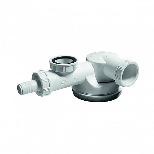 Сифон для раковины Wirquin Espace сверхплоский, без выпуска, с отводом, 1 1/2" x 40 мм фото