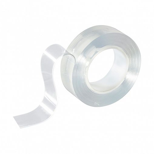 Скотч двусторонний многоразовый Park, 20 мм x 2 м, прозрачный фото