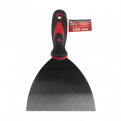 Шпатель Кедр Профи, нержавеющая сталь, двухкомпонентная ручка, 120 мм фото