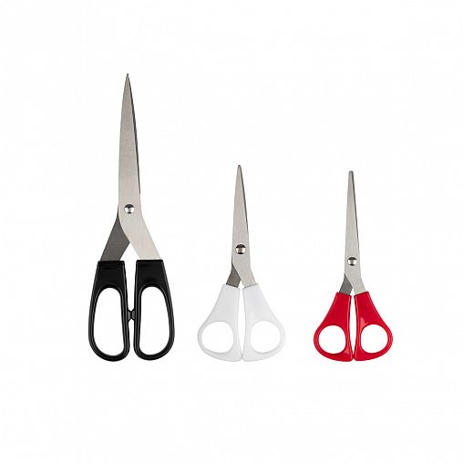 Ножницы хозяйственные Рыжий кот Comfort, набор 3 шт (140 мм, 150 мм, 210 мм) фото