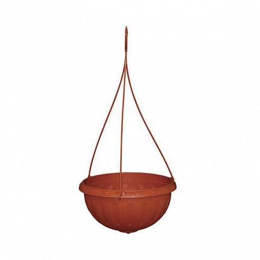 Горшок-кашпо подвесной Альтернатива Джулия, 3,5 л, коричневый фото