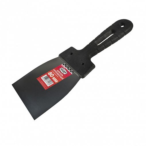 Шпатель Кедр, нержавеющая сталь, пластиковая ручка, 80 мм фото