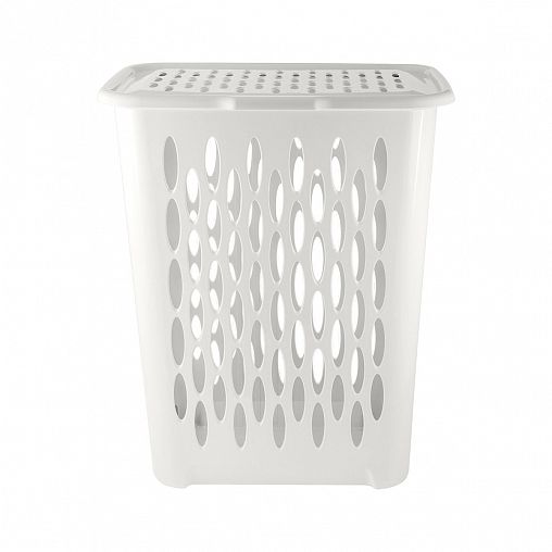 Корзина для белья Keeplex Light, с крышкой, 37 л, белое облако фото