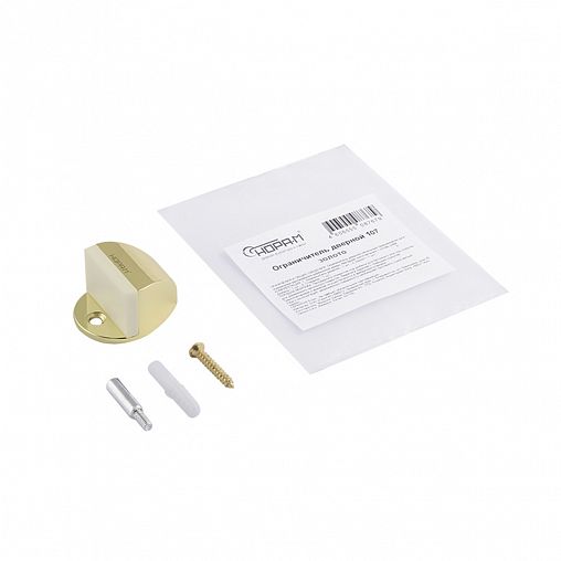 Ограничитель дверной Нора-М 107, золото фото