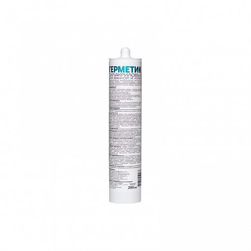 Силакриловый санитарный герметик MasterTeks Profimaster 9782342, 290 мл, прозрачный фото