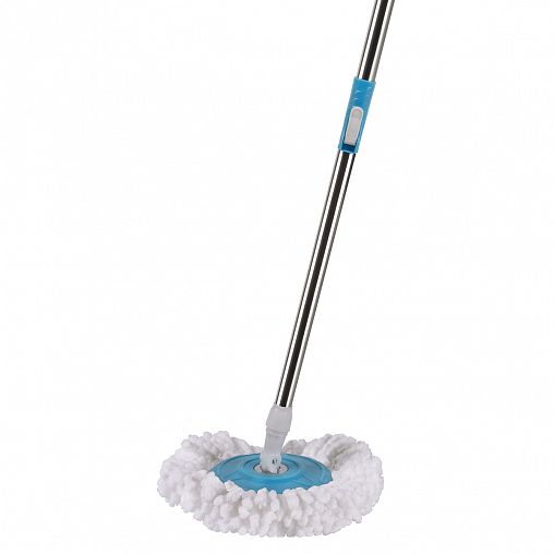 Швабра для пола Рыжий кот Торнадо, с насадкой из микрофибры, с рукояткой 85 - 115 см фото