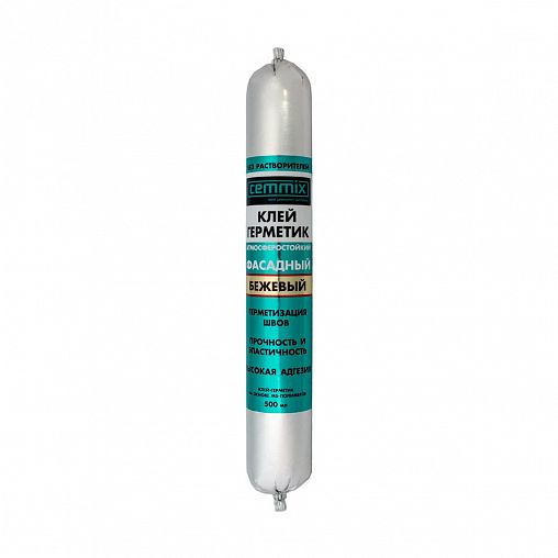 Фасадный клей-герметик Cemmix, 500 мл, бежевый фото