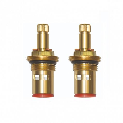 Кран-букса 1/2" Профсан, керамическая, 15 шлицов, 2 шт фото