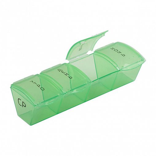 Таблетница Ecos Цилиндр, 28 секций, 8,8 x 8,8 x 10 см фото