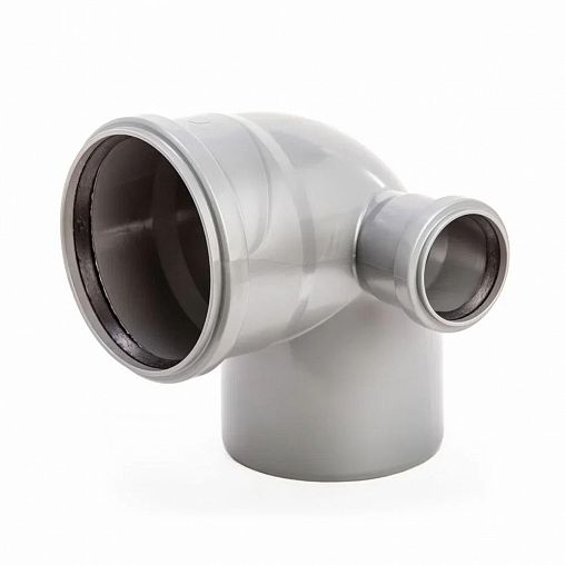 Отвод канализационный Lammin, с правым выходом 50 мм, 110 x 87,5° фото