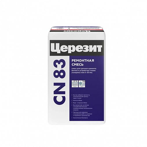 Ремонтная смесь для бетона Церезит (Ceresit) CN 83, 25 кг фото