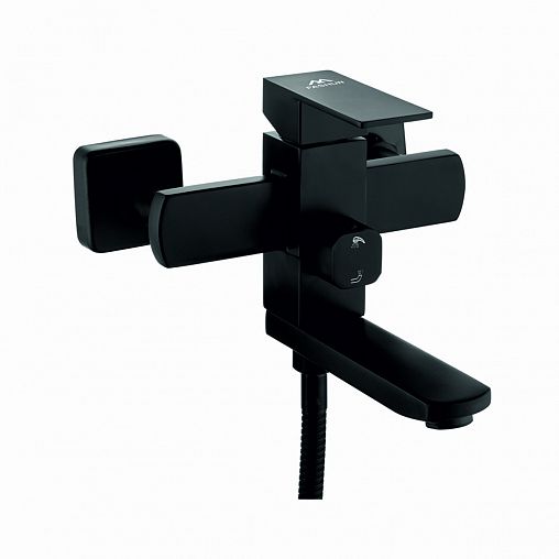 Смеситель для ванны с душем Fashun A53002-7, черный фото