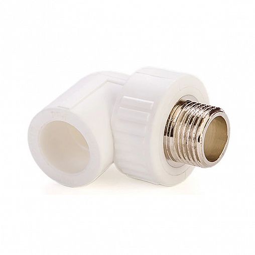 Угол комбинированный полипропиленовый Lammin PPR, с наружной резьбой, 32 x 1/2" фото