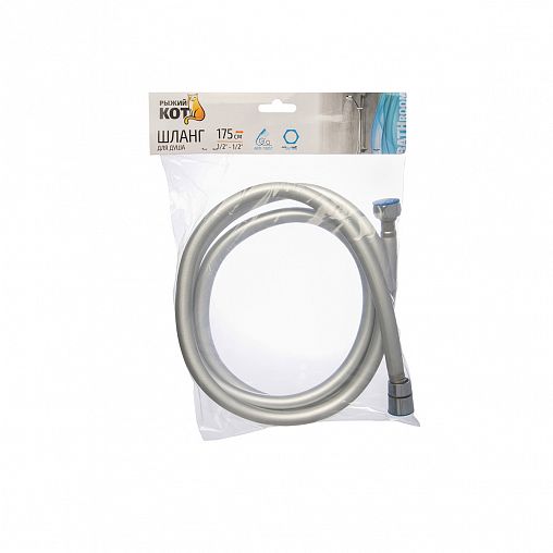 Шланг для душа Рыжий кот Anti-Twist, ПВХ, 1,75 м фото