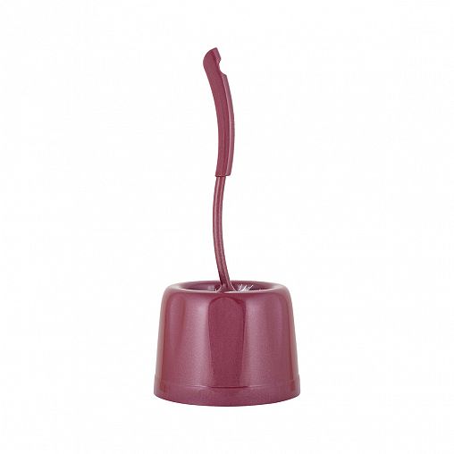 Ершик для унитаза Spin&Clean Rock'n'Roll, с подставкой, пластик, бордо фото