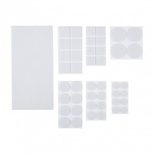 Протекторы для мебели самоклеящиеся Рыжий кот, 45 шт, белые фото